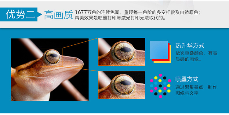 西铁城热升华打印机优势2